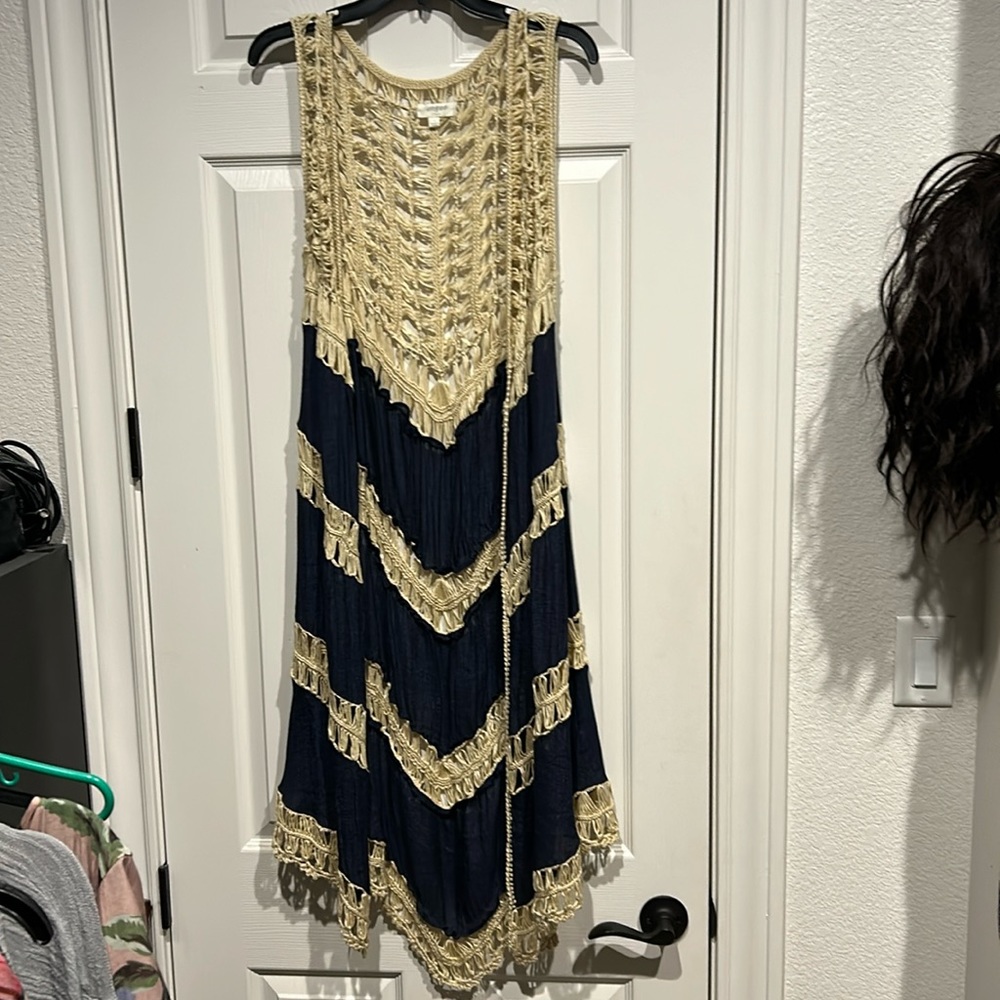 Umgee Sleeveless Long Duster
